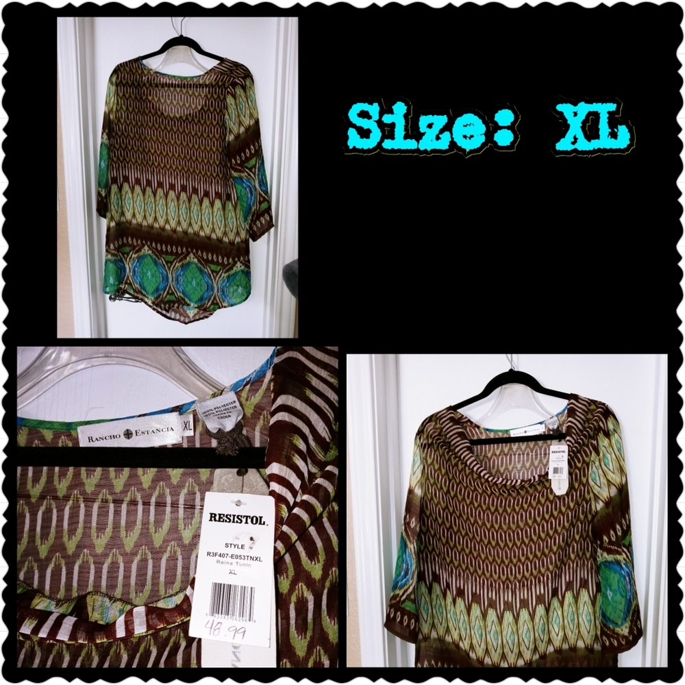 Ladies 3/4 sleeve top
